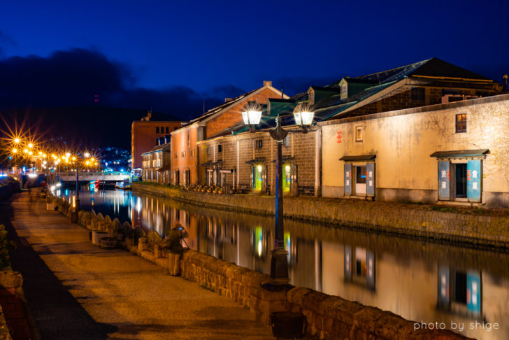 小樽運河の夜景！ノスタルジックな物語を知って撮影をより楽しむ 